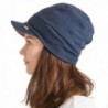 CHARM Casualbox | Womens Made in Japan Beanie Organic Summer Cap Skin - Brown&navy - C211BCE2QLL