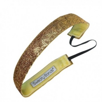 Sweaty Bands Viva Diva Headband- Gold Sparkle- 1-Inch - CX11GJYSHPX