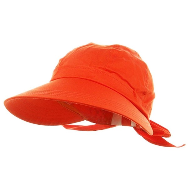 Orange Wide Brim Peak Gardening Sun Hat - CT11LWOJVLJ