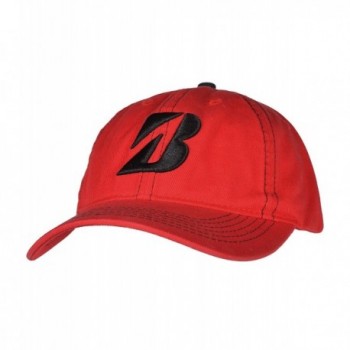 Bridgestone Golf Contrast Stitch Team Colors Cap - Red/Black - CG117DPGTPR