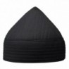 Black Semi-rigid Soft Handcrafted Tall Naqshbandi Tariqah Sufi Muslim Kufi Hat - CX12NUO0DJK