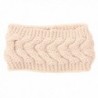 Evaliana Winter Crochet Headband Braided Twist Hairband Yarn Ear Warmer Headwrap - Beige - C512N0HC5CM