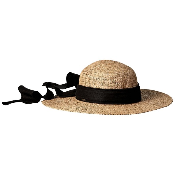 Scala Women's Big Brim Raffia Hat - Tea - C3110P49LIP