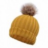 Arctic Unisex Cable Beanie Yellow in Women's Skullies & Beanies