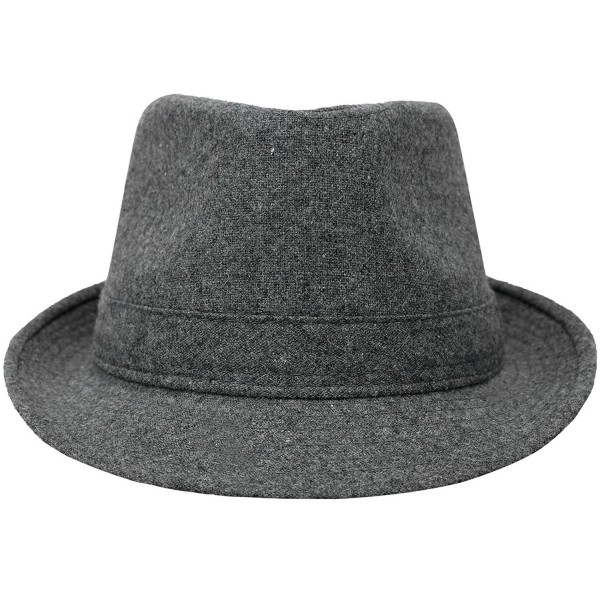 Men's Fall/Winter Outdoor Manhattan Fedora Hat - Charcoal Grey ...