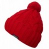 YUTRO Fashion Classic Cable Wool Knitted Winter Ski Beanie Hat - Red - CU11K4273XX