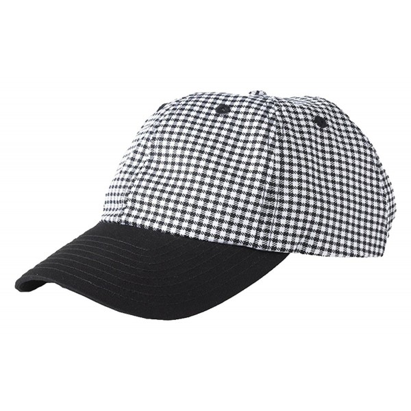 Edwards Garment Adjustable Back Strap Ball Cap - Houndstooth - CH11KC5B4I7