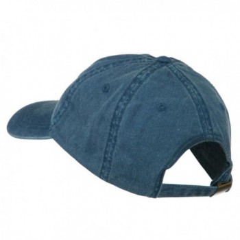 Number Outline Embroidered Washed Cotton in Men's Baseball Caps