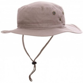 100% Cotton Summer Outdoor Safari Hiking / Camping Bucket Hat - Khaki ...