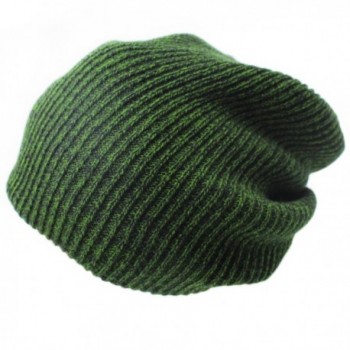 BXI Unisex Beanie Cap Knitted Warm Solid Color Winter Watch Hat - New Green - C9186WUK4I5