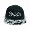 WUE Bride Squad Bachelorette Party Hat - Bride Black White Flowers - CF183O0OI7I