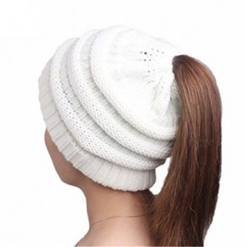 NeuFashion Wholesale Ponytail Stretch Beanies