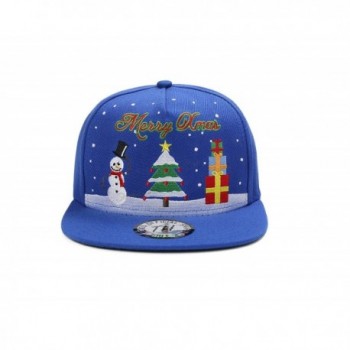 MERRY Christmas Snowman Snapback Baseball