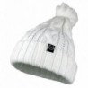 Wonderful Fashion Trendy Winter Warm Soft Beanie Cable Knitted Hat Cap For Women - White - CY1256HCZBP