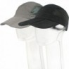 kilofly Mens Foldable Lightweight Quick Dry Adjustable Outdoor Cap- Set Of 2 - Black & Gray - CR12FBGT6PJ