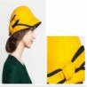 MaitoseTM Womens Wool Bowler Yellow in Women's Fedoras