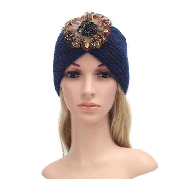 Fashion Womens Winter Warm Knit Crochet Ski Hat Braided Turban ...