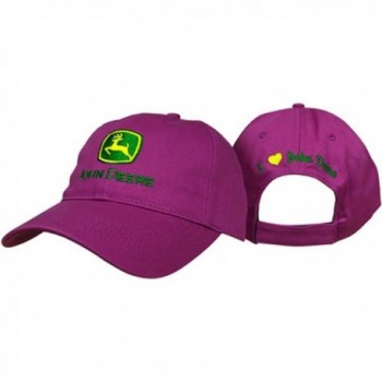 John Deere "I Love JD" Logo Hat Fuchsia - CU11C5IDQ21