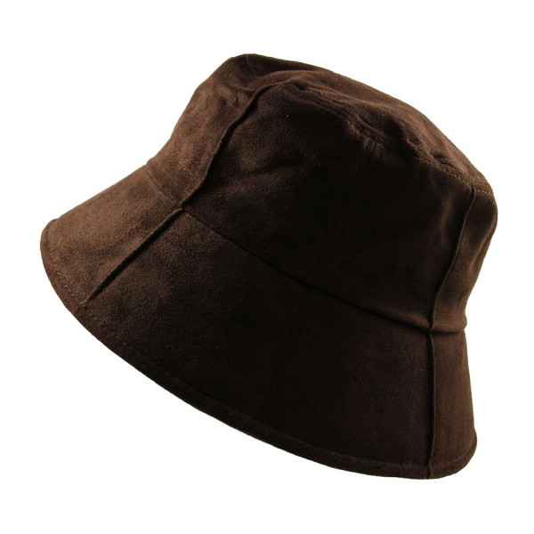 Ladies Suede Bucket - Brown - CU126BKJHBR