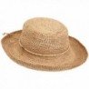 Scala Women's Crocheted Packable Raffia Hat - Natural - CG113ZY10S1