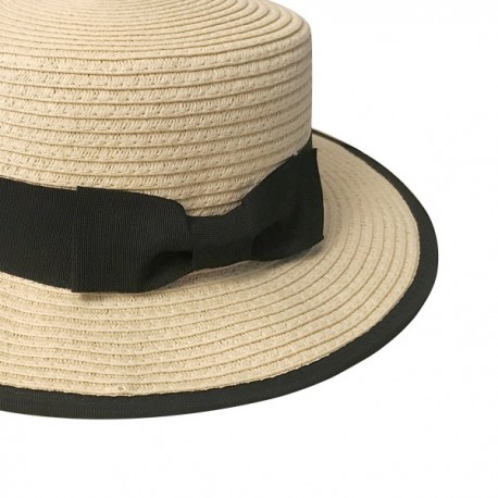 Adjustable Sized Boater Hat With Edge Binding Panama Straw Hat ...