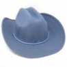 Fashion Helpers Women's Wool Cowboy Hat with Shapeable Brim - Royal Blue - C911NFQPC5B