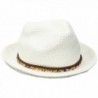Steve Madden Women's Fedora with Sprinkle Beads - Ivory - CK12OCNEGIS