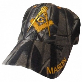 Mason Hat Masonic Logo Baseball Cap with Bumper Sticker Freemason Headwear - Camouflage - CG11XRKQNWV