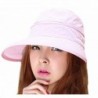 IL Caldo Womens Bow Sun Hats Large Brim Visor Hat Dual Purpose Beach Hat UV Travel Cap - Pink - C712DRIXDX9