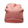 LADYBRO Slouchy Beanie Double Pink Rhinestones