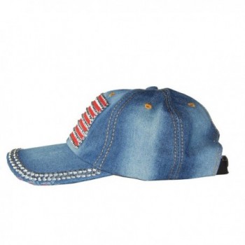 AISHNE American Rhinestone Baseball Adjustable in Women's Baseball Caps