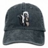 NaNa Home Funny Cartoon Skunk Fashion Denim Baseball Adjustable Caps Hats - Navy - C118585KR4L