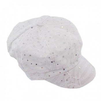 Glitter Sequin Newsboy Style Relaxed in Women's Newsboy Caps