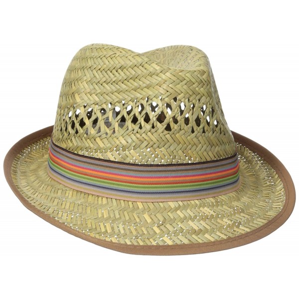 San Diego Hat Company Women's Panama Hat With Grosgrain Trim - Natural/Multi - C6126AORV25