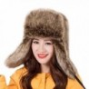 Dikoaina Faux Fur Snow Trapper Hat with Ear Flap for Skiing Head Circumference 22"-22.8" - Raccoon - CI12O8JKD0A