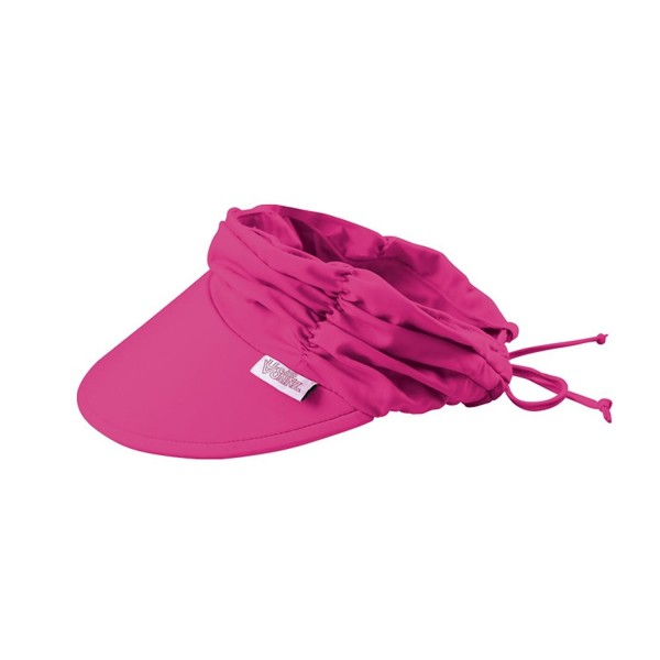 UV Skinz UPF 50+ Womens Swim Visor - Hot Pink - CR121FFF6QX