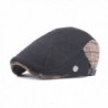Soultopxin Men Black Retro Newsboy Beret Cotton Hat Cabbie Flat Cap - Black - CP187KD5KXK