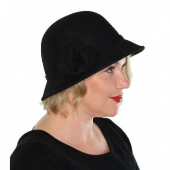 Bucket Flower Vintage Cloche Flapper in Women's Bucket Hats