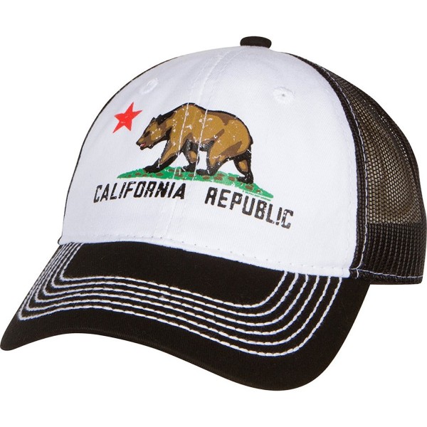 California Republic Screen Print Trucker Hat - Black - CD12O6THHFN