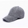 JOOWEN Unisex Knitted Textured Baseball Cap Soft Adjustable Solid Dad Hat For Women Men - A-grey - CI12O6GLTZZ