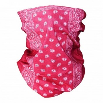 Triple9 Automotive Gear Balaclavas Seamless Face Mask Bandanas - 1pk Small Paisley- Pink - CC11AK6KTBP