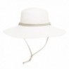 Sloggers Womens Wide Brim Braided UPF 50+ Hat - White - CG11Q2REDSR