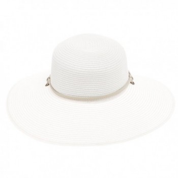 Sloggers Womens Wide Braided White in Women's Sun Hats