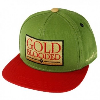Flat Fitty Gold Blooded Snapback Cap - Army/Red - CH11KLNJOC3