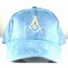 D9992 Hat Masonic Blue Cotton Cap with Square & Compass Logo - CT11LCY7KWB