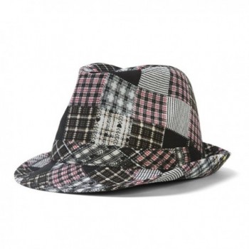 Womens Plaid Fedora Band X Large