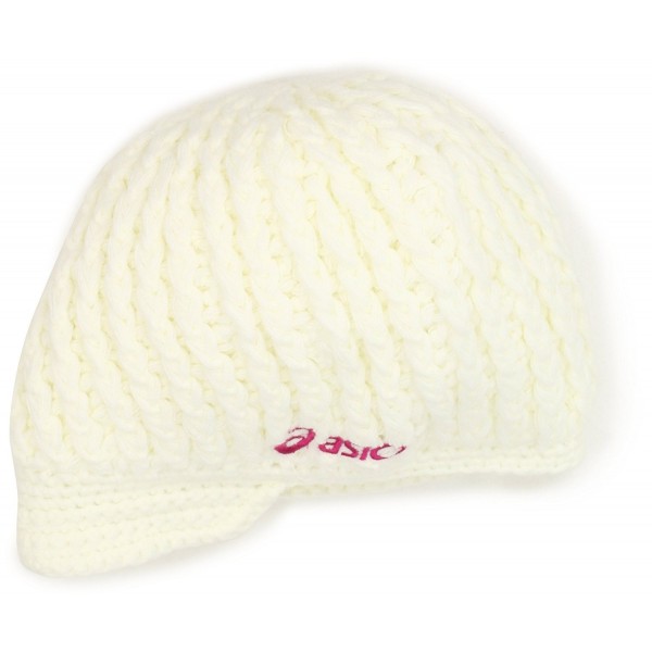 Asics Women's Tegan Visor Beanie - Cream/Flare - C71194H0IOP