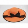 Women Floppy Bowknot Straw Orange