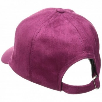 RAMPAGE Womens Micro Suede Baseball Raspberry