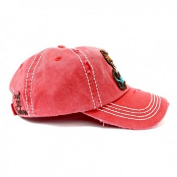 CAPS VINTAGE Coral Southern Embroidery in Women's Baseball Caps